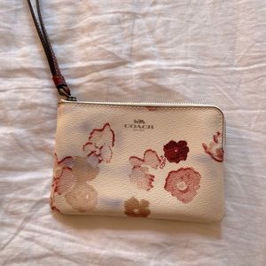 Coach Zip Top Wristlet NWOT